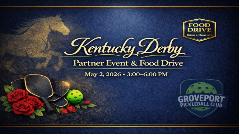 Kentucky Derby themed pickleball event